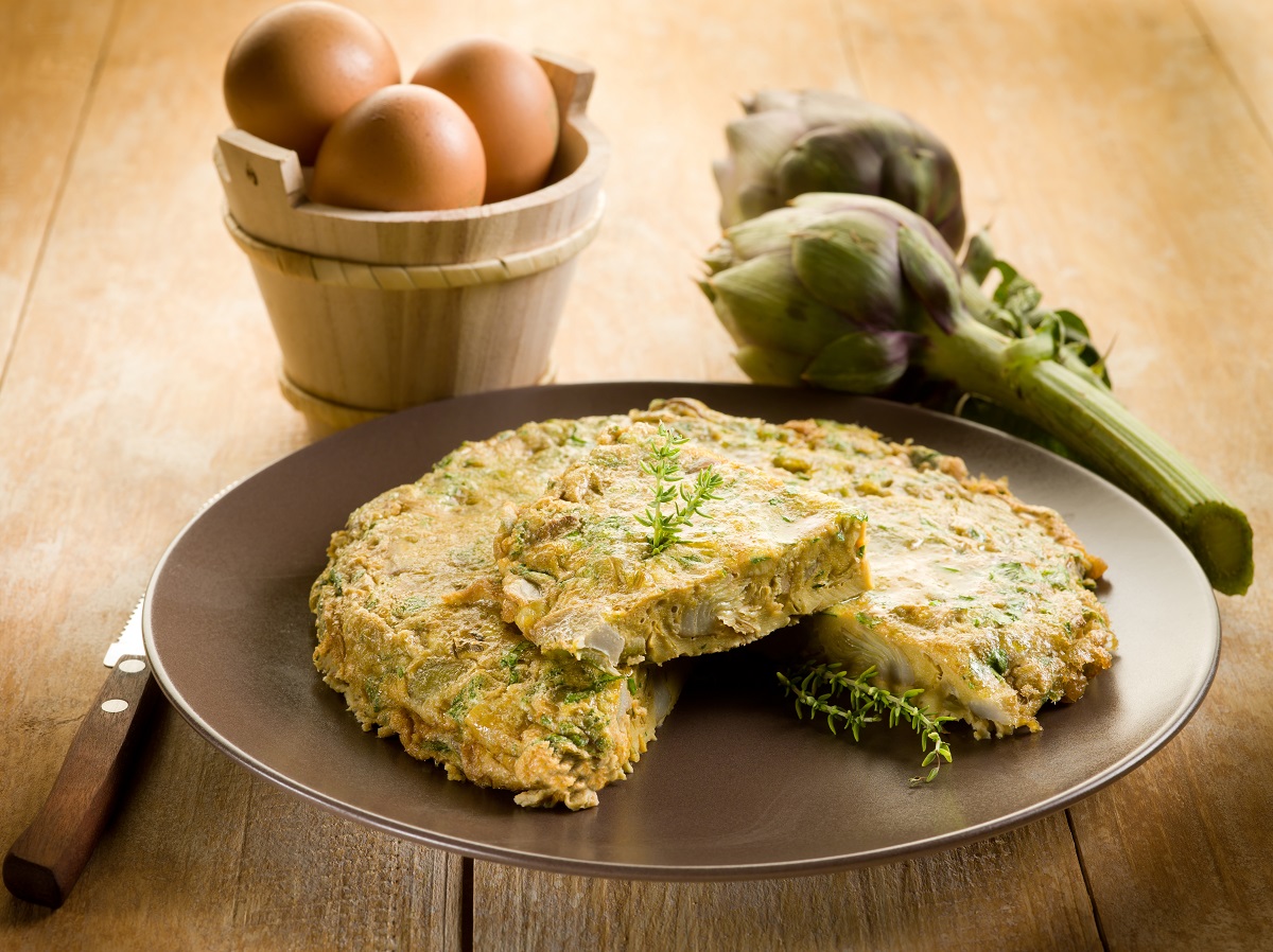 Tortilla con Alcachofas