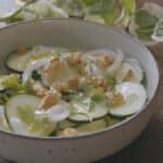 ensalada con pepino y nueces