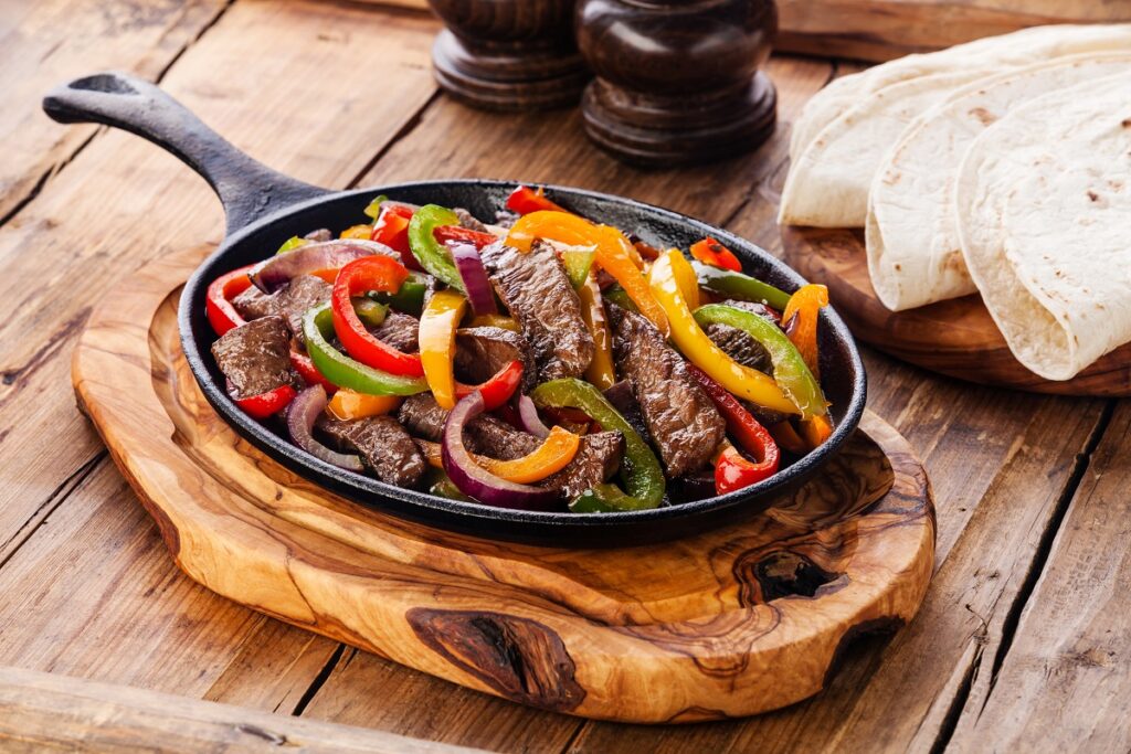 fajitas de carne